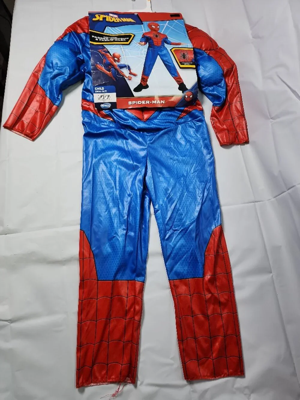 Spiderman Kid's Reflective Muscle Jumpsuit Halloween Costume 6-7 Small Marvel